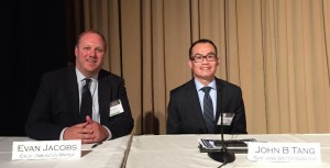 Evan Jacobs (left), External Affairs Manager, California American Water, and John Tang, Vice President, Government Relations and Corporate Communications, San Jose Water Company – Joint Presentation on the Value of Water and the California Drought at the Western Conference of Public Service Commission’s Annual Meeting in Phoenix in Early June